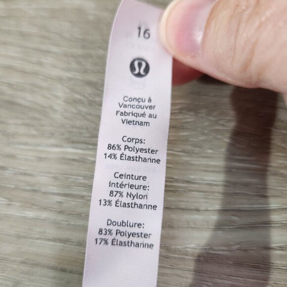 Lululemon Lavender Pink Track That MR Short 5" Lined Short Womens Size 16 - Picture 16 of 16